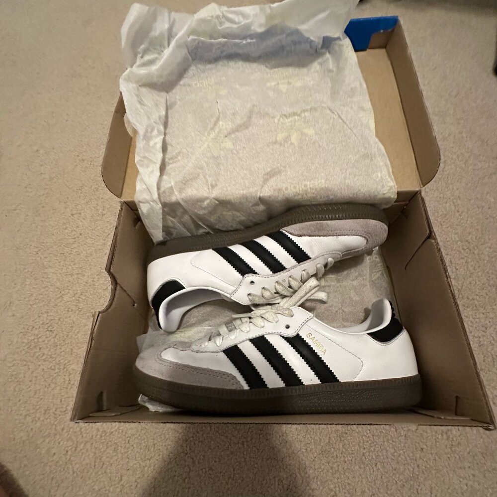 Adidas Samba OG – White/Black/Gum – Women’s 6
